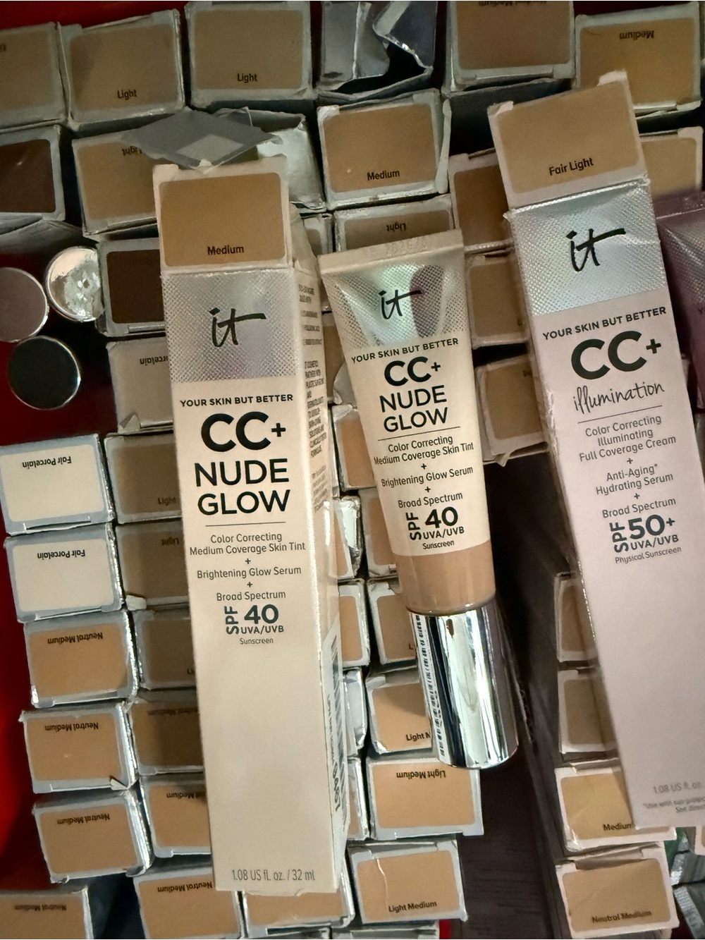 20 pieces lot IT Cosmetics CC+ Glow Correcting Serum SPF 40 mix shade reseller